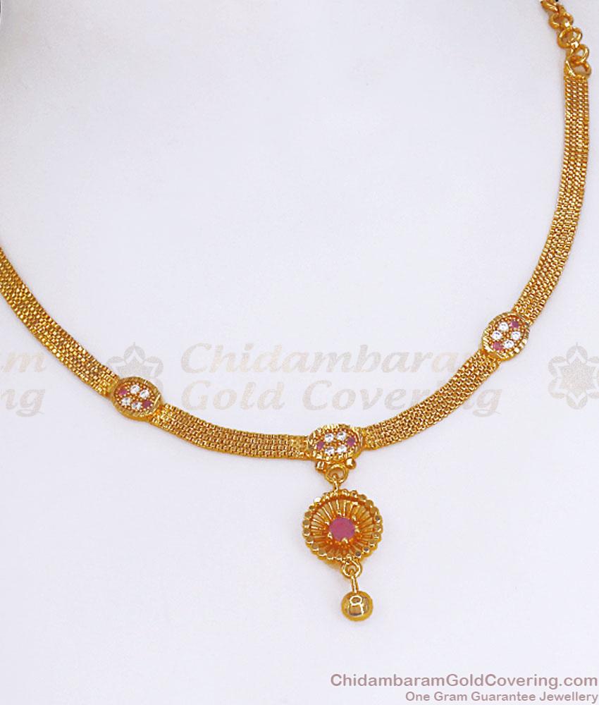 Simple Function Wear Gold Necklace Fashion Jewelry NCKN3296