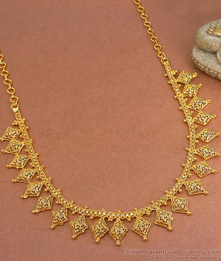 Occasional Wear Gold Covering Necklace Shop Online NCKN3297