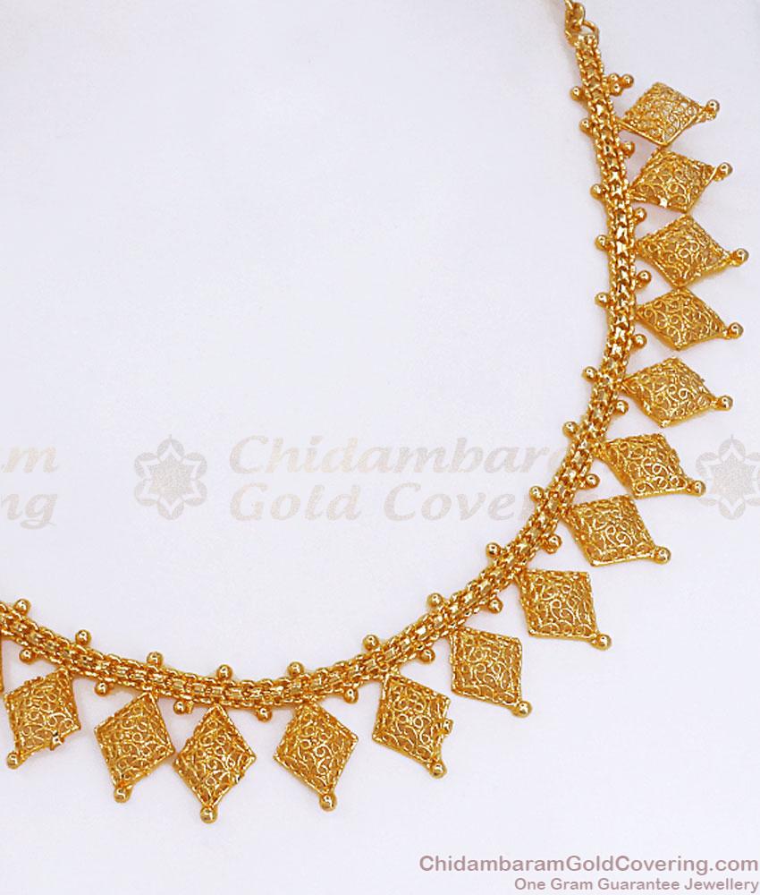 Occasional Wear Gold Covering Necklace Shop Online NCKN3297