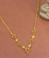 Elegant Gold Plated Stone Necklace Ruby Design NCKN3304