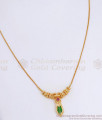 1 Gram Gold Palakka Necklace Nagapadam Design NCKN3306