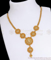 Simple One Gram Gold Necklace Without Stone NCKN3309