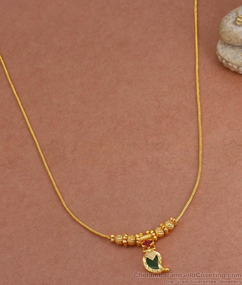 Mango Design Gold Plated Palakka Necklace NCKN3319