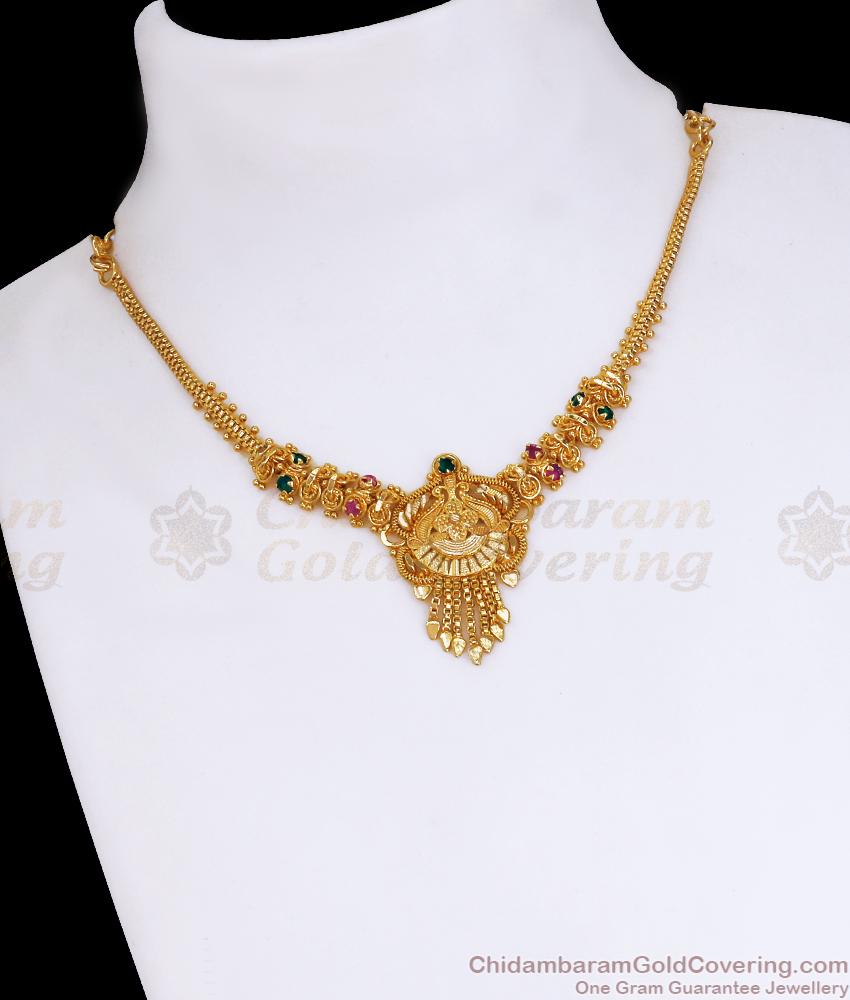 Unique Stone Pattern Calcutta Necklace Imitation Jewelry NCKN3323