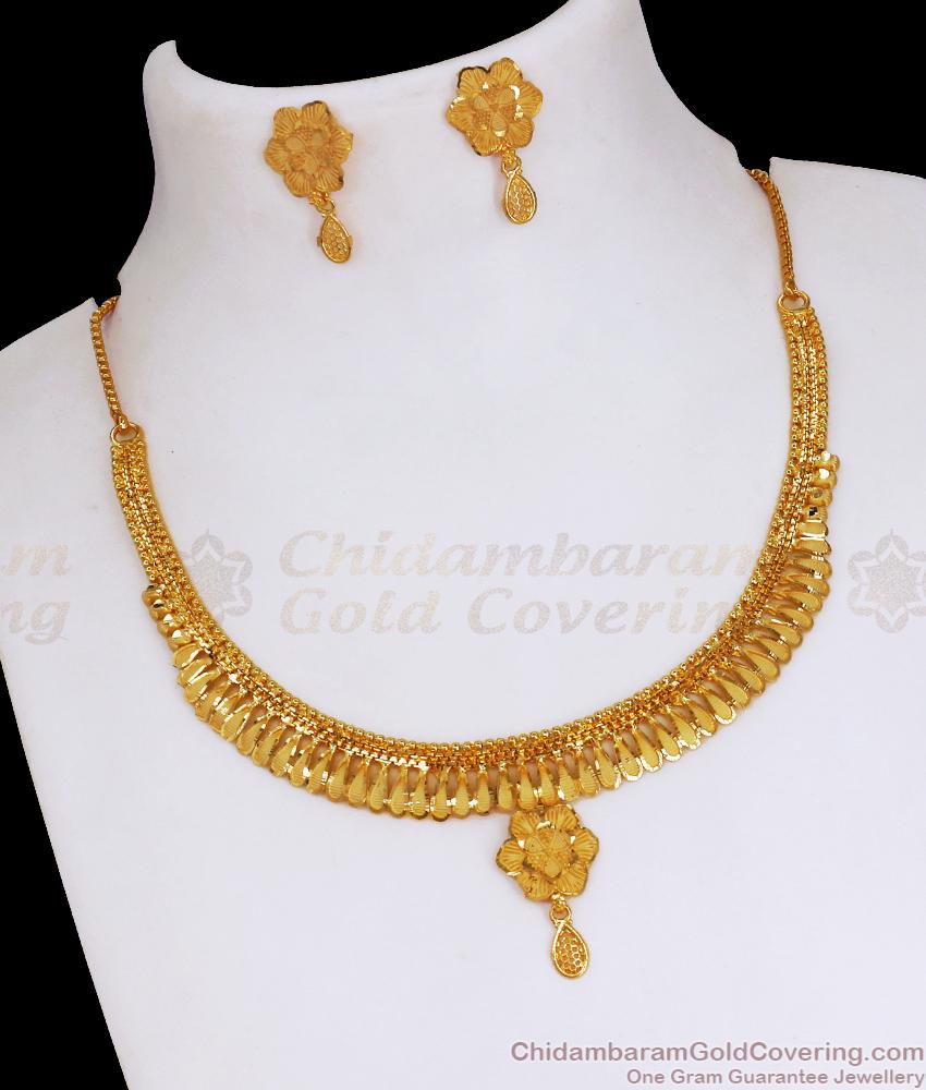 Trendy Light Weight Necklace Modern Wedding Design NCKN3331