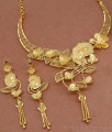 Latest Arabic Bridal Necklace Earring Set 2024 Jewelry Design NCKN3344