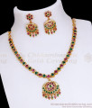 Pure Impon Wedding Necklace Set Gati Stone Jewelry NCKN3356