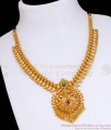 Bridal Gold Necklace Mango Design With Stone NCKN3367