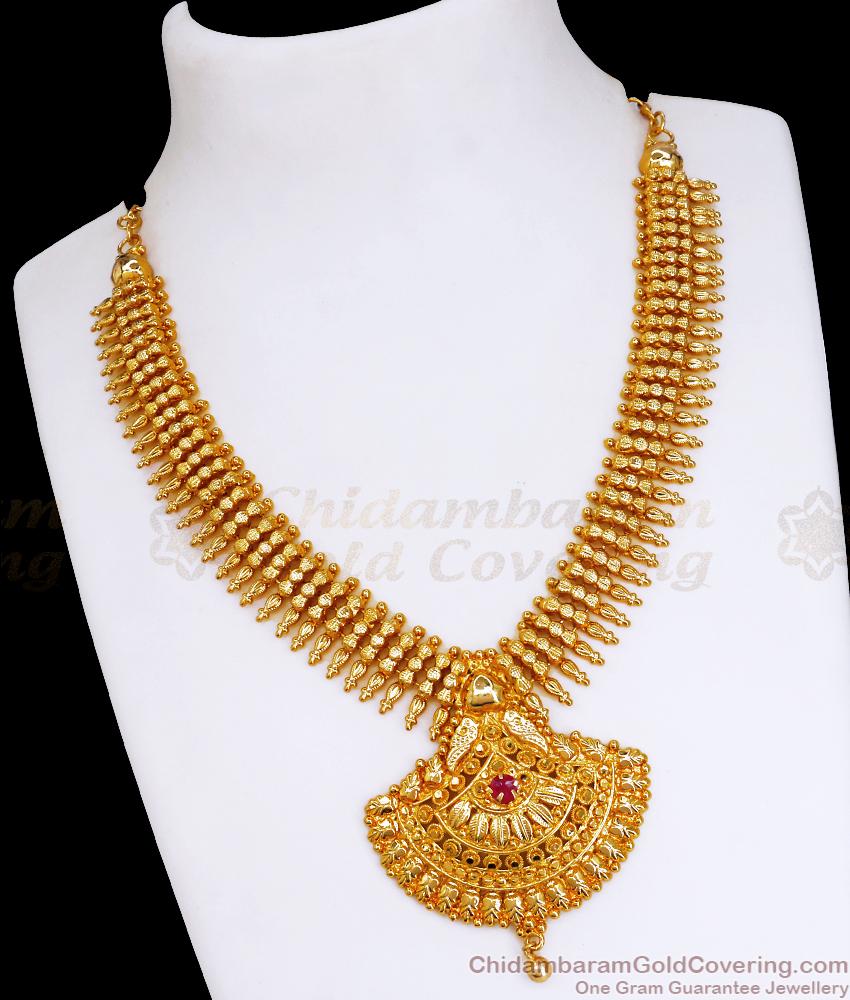 Latest Wedding Gold Necklace For Traditional Wear NCKN3369