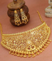 Luxury Peacock Design Gold Choker Necklace Splendid Jewellery Collections NCKN3416