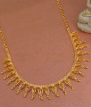 Stylish Tulip Flower Gold Plated Necklace With Price NCKN3418