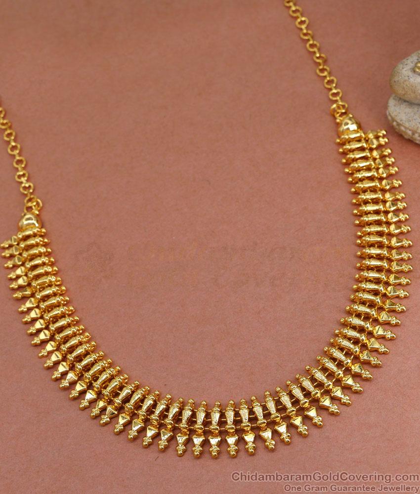 Mullai Mottu 1 Gram Gold Micro Plated Necklace Bridal Collections NCKN3421