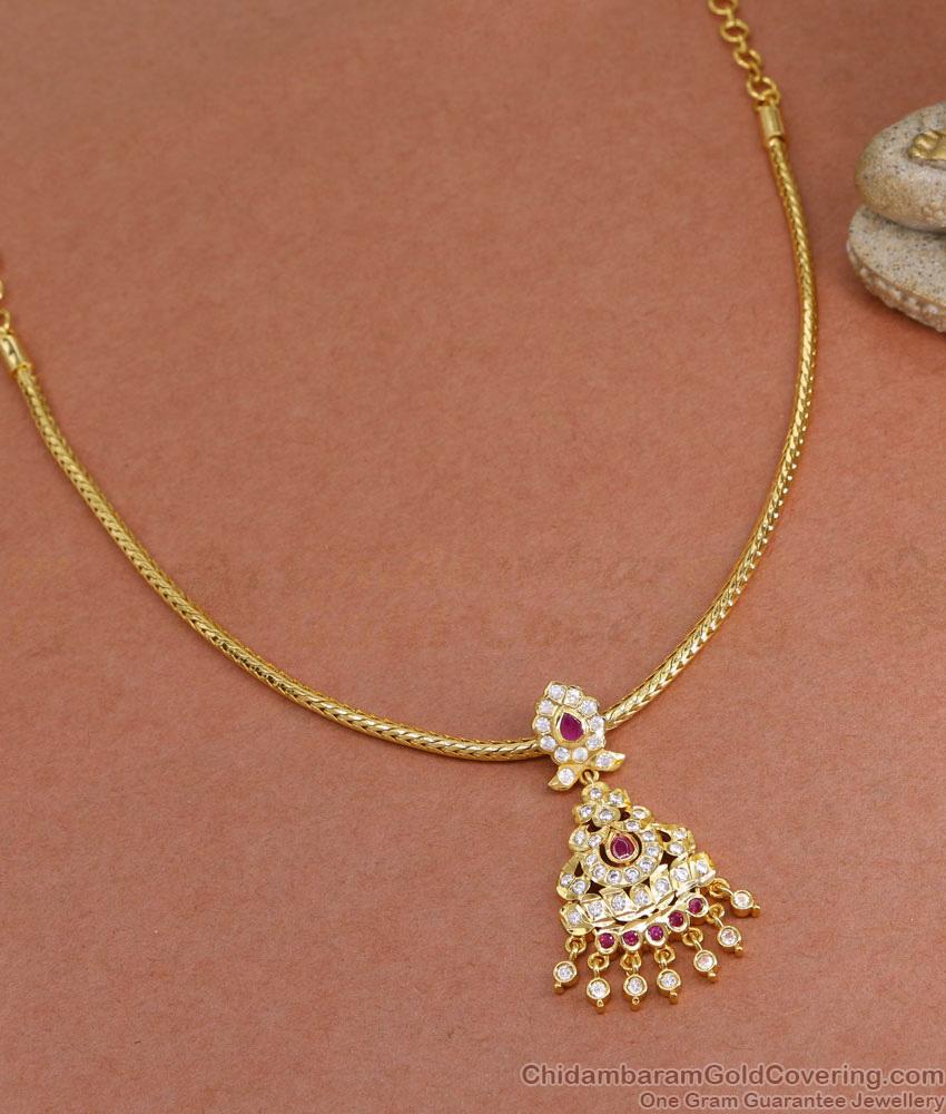 Light Weight Impon Gold Necklace Kodi Chain Design NCKN3432