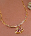 Real Gold Look Full Ruby Attigai Impon Necklace Collections NCKN3435