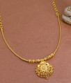 Simple Gold Design Pendant Necklace Light Weight Collections NCKN3450