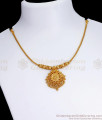 Simple Gold Design Pendant Necklace Light Weight Collections NCKN3450