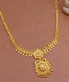 Elegant One Gram Gold Necklace Calcutta Design For Bridal Women NCKN3456