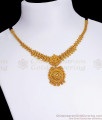 Elegant One Gram Gold Necklace Calcutta Design For Bridal Women NCKN3456