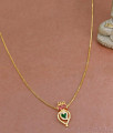 Latest 1 Gram Gold Necklace Mango Design Palakka Stone NCKN3461