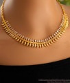 Glittering Uncut Diamond Necklace Gold Imitation Mullaipoo Bridal Set NCKN3468