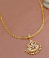 Traditional One Gram Gold Impon Necklace Chain With Pendant NCKN3488