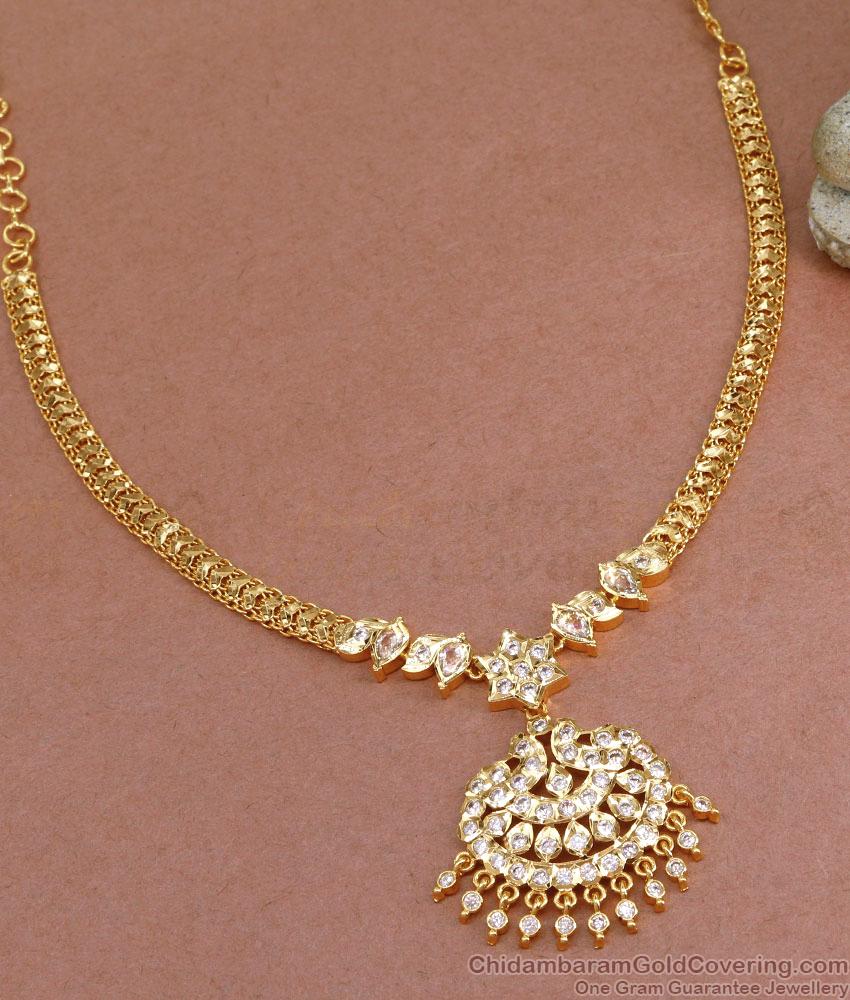 Women Bridal Impon Jewellery Gold Necklace Premium Collections NCKN3498