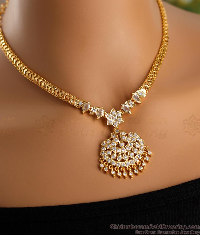 Women Bridal Impon Jewellery Gold Necklace Premium Collections NCKN3498