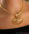 Peacock Design One Gram Gold Attigai Necklace With Stone NCKN3503