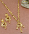 Latest Two Gram Gold Arabic Necklace Set For Brides NCKN3520