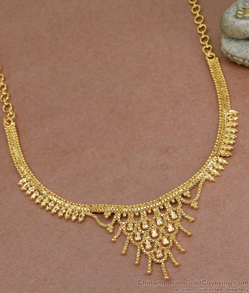 Calcutta 1 Gram Gold Necklace Bridal Jewellery For Women NCKN3527