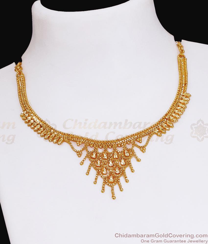 Calcutta 1 Gram Gold Necklace Bridal Jewellery For Women NCKN3527