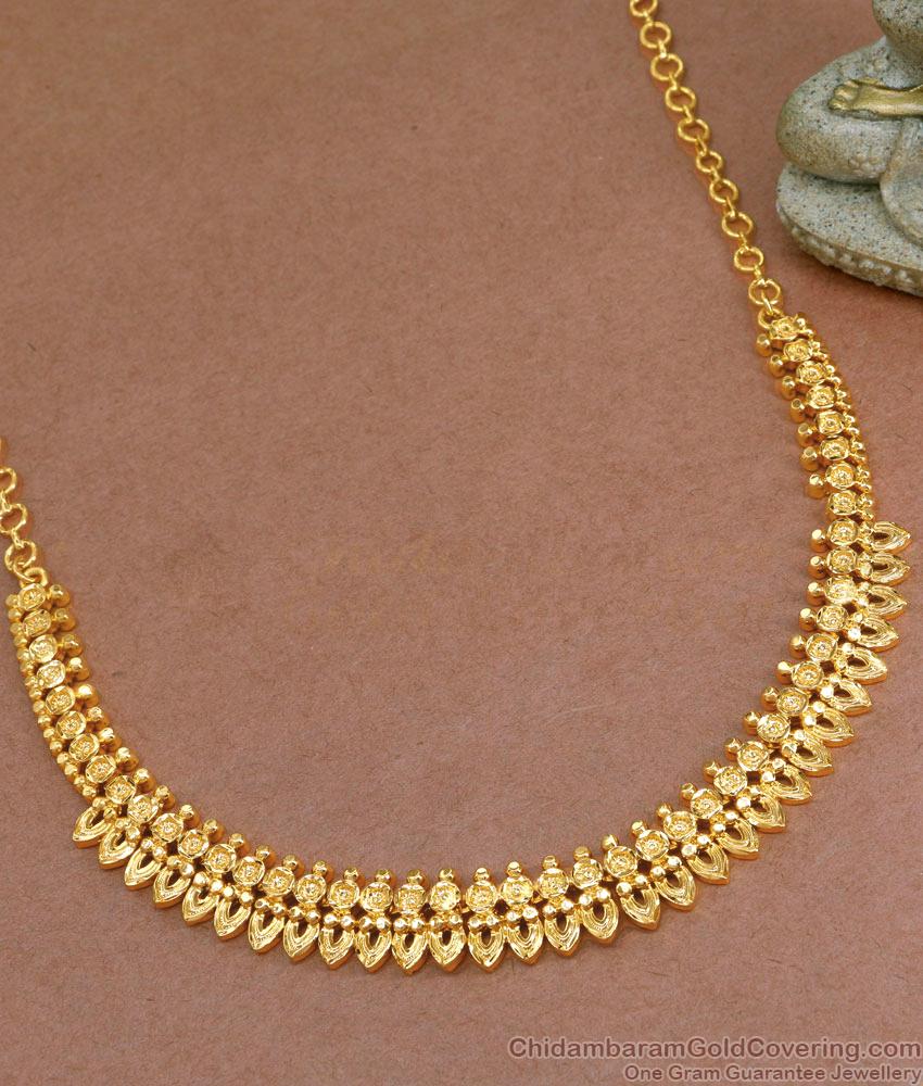 Latest Gold Imitation Necklace Kerala Bridal Collection NCKN3529