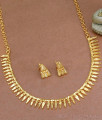 22K Gold Polish Mullaipoo Necklace Set Women Bridal Jewellery NCKN3531