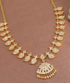 Grand Look Premium Impon Mango Necklace White Stone Design NCKN3564