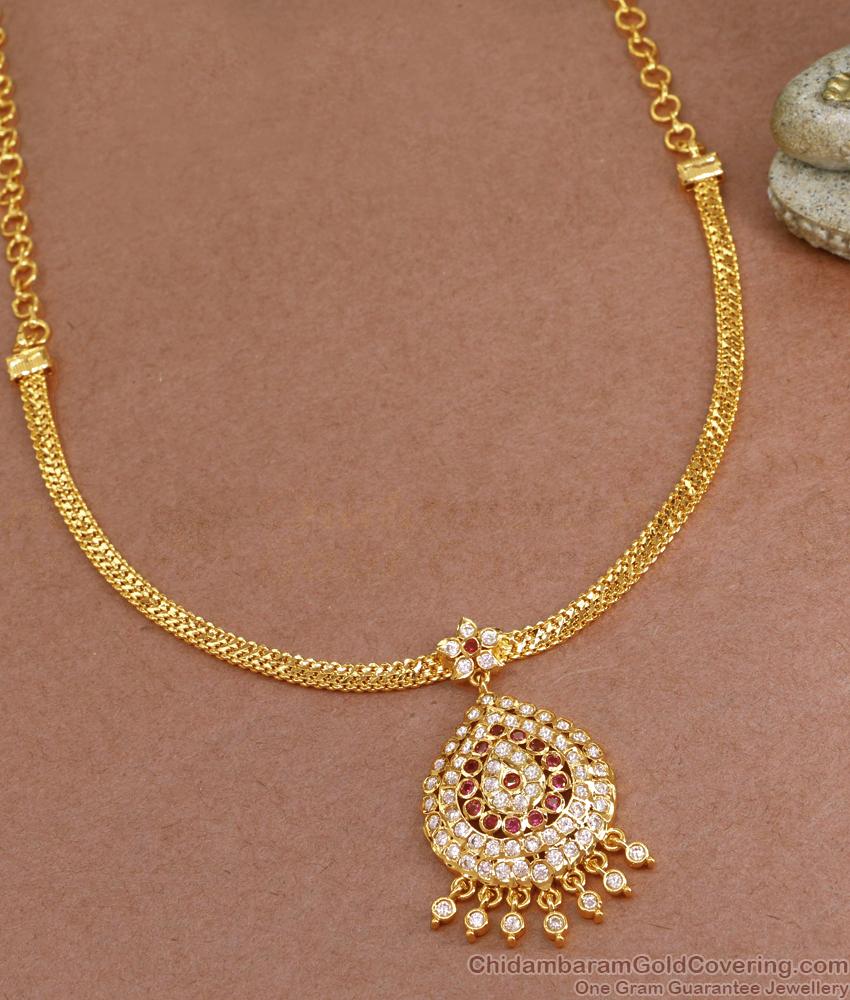 New Arrival Impon Attigai Gold Chain Design For Bride NCKN3566