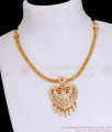 High Quality Impon Attigai Heart Shaped Gold Necklace NCKN3568