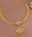 Bridal Wear Mango Gold Necklace Pearl Attigai Impon Designs NCKN3579