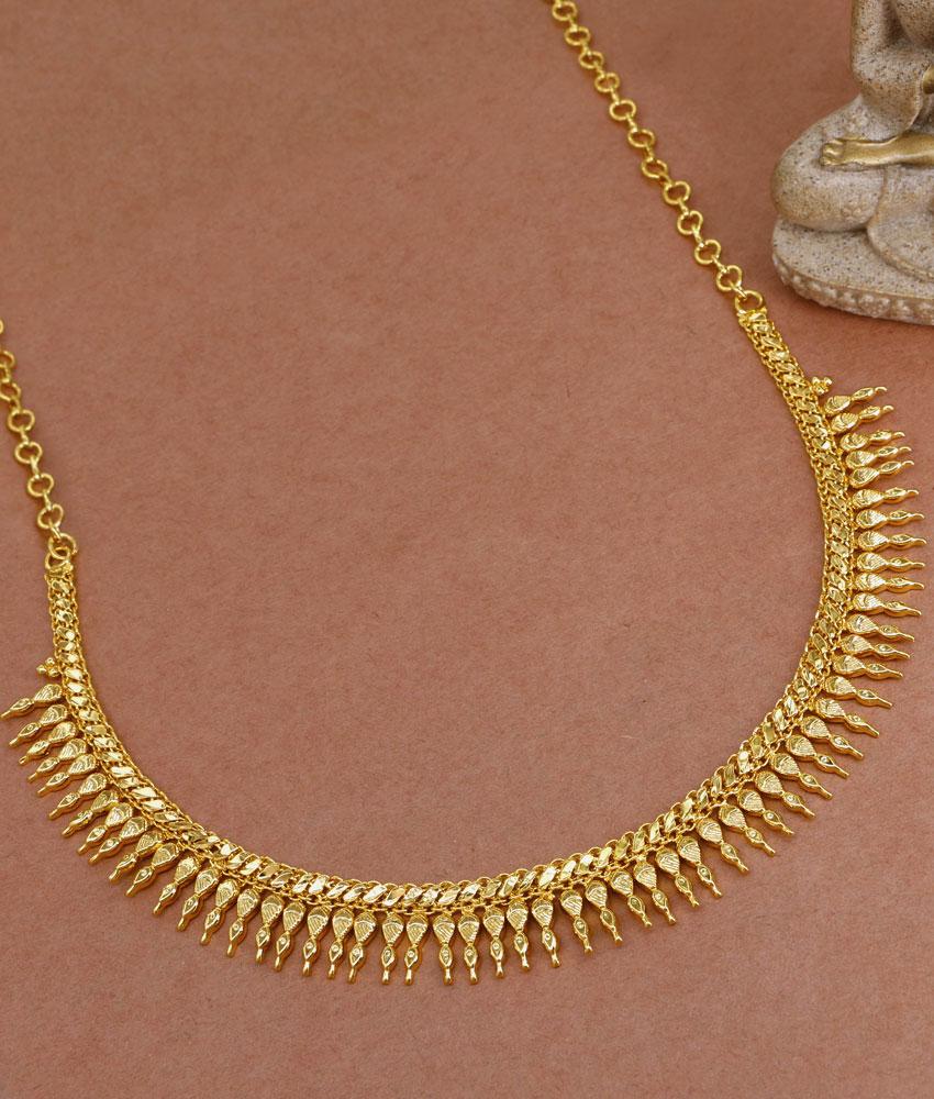 Traditional Mullai Necklace Gold Plated Jewelry Shop Online NCKN3592