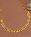 Traditional 1 Gram Gold Necklace Mullai Arumbu Design NCKN3609