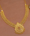 Buy Artificial Ruby Stone Gold Necklace For Ladies NCKN3613