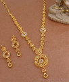 Stylish Arabic Gold Necklace Forming Jewellery Set NCKN3619