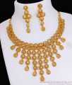 Dubai Wedding Choker Gold Necklace Design For Brides NCKN3623