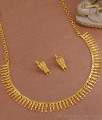 Handmade Designer Gold Plated Necklace Mullaipoo Design NCKN3626