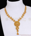 Beautiful Flower Design Gold Imitation Necklace Designs NCKN3637