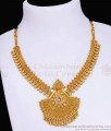 Bollywood Fashion Gold Imitation Bridal Necklace Mullai Arumbu Design NCKN3643