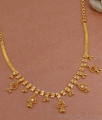 Stylish Hanging Stone Floral Design Gold Imitation Necklace Online NCKN3647