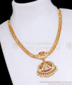 Traditional Lakshmi Design Impon Panchaloha Necklace Gold Attigai NCKN3649