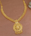 Traditional White Stone Gold Necklace South Indian Jewelry NCKN3675