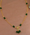 Bollywood Fashion Gold Imitation Emerald Stone Necklace For Women NCKN3686