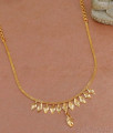 Simple Gold Design Necklace Light Weight Design With Price NCKN3756